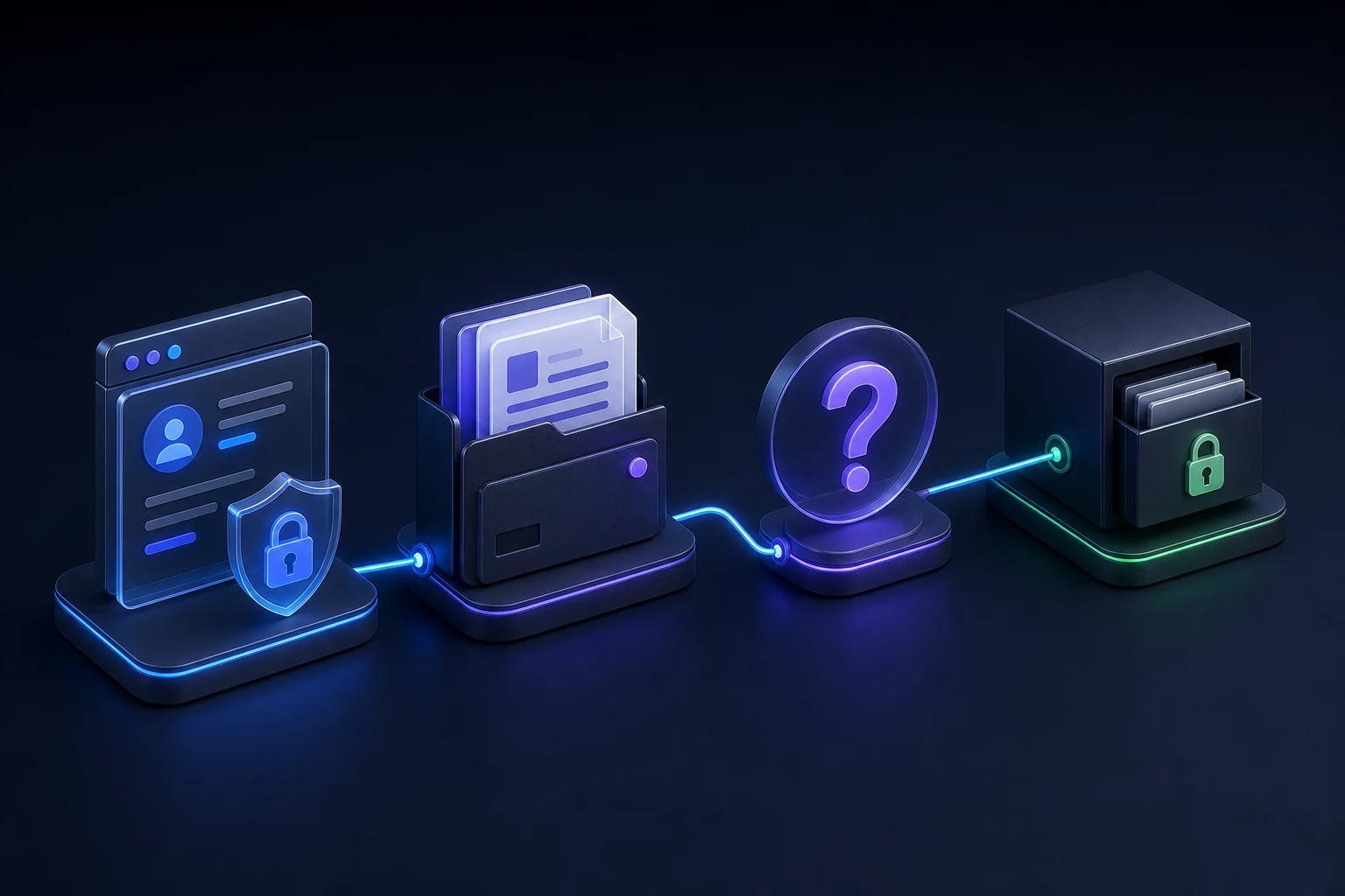 KYC 補件的官方案件處理抽象示意圖